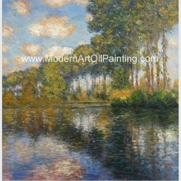 Buy cheap Franmed Claude Monet River Paintings , Nature Landscape Painting Canvas from wholesalers