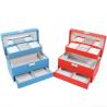 Buy cheap Portable Spacious Space Faux Leather Jewelry Organizer Box Multi Cells Packaging from wholesalers