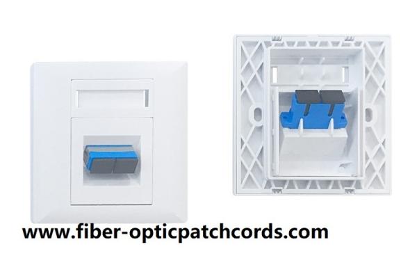 Buy cheap FTTH wall mount box fiber faceplate for SC duplex adapter from wholesalers