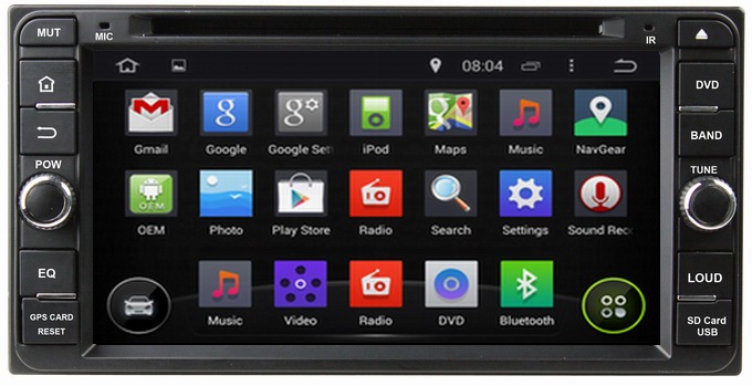 Ouchuangbo Car DVD Stereo Multimedia Kit for Toyota Fortuner /Avanza /Terios Android 4.4 System OCB-6957D