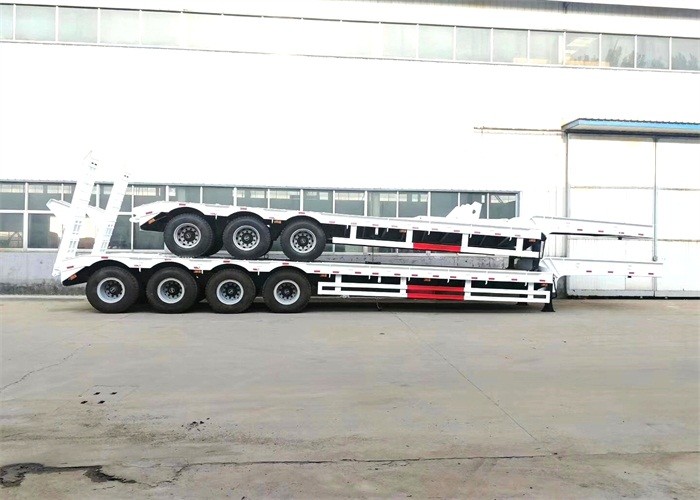 Gooseneck 3 Axles 60 Tons Low Bed Semi Trailer