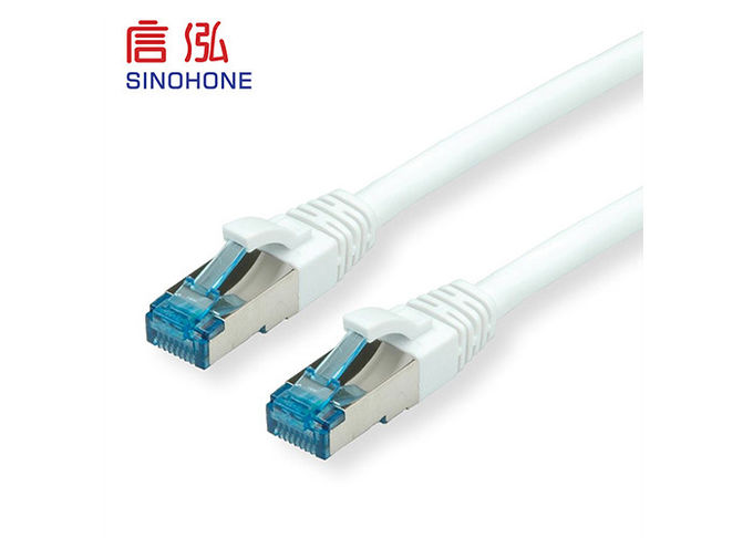 Bare Copper Bulk CAT6 Shielded Cable HDPE Insulation 250V AC 2A