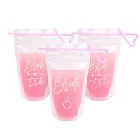 Buy cheap Party Sports Use16OZ drink Liquid Packaging Pouch With Straw Handle product