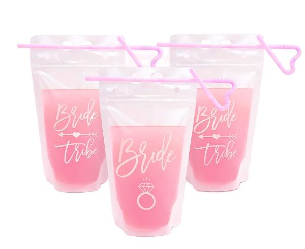 Buy cheap Party Sports Use16OZ drink Liquid Packaging Pouch With Straw Handle from wholesalers