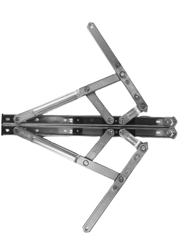 Top Hung Two Links Aluminium Door And Window Hinges 12 Inch For Casement Window