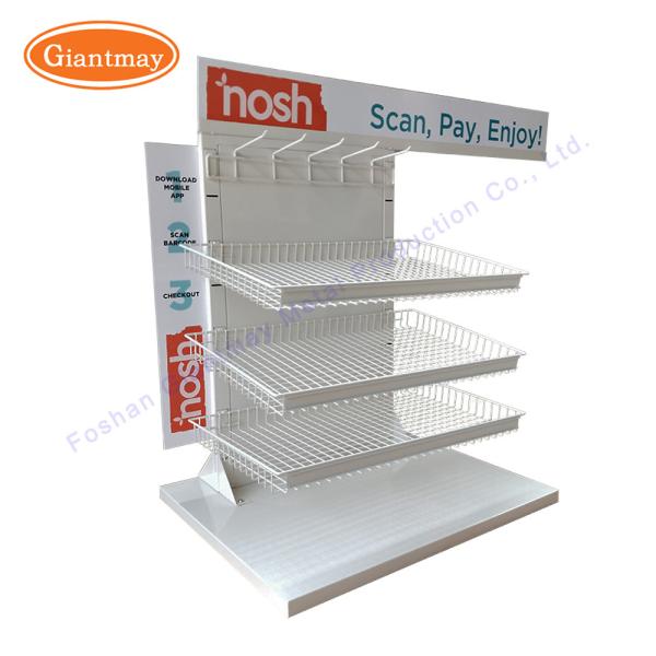 Buy cheap Snack Metal Shelf for Retail Shop Chips Display Stand Basket from wholesalers