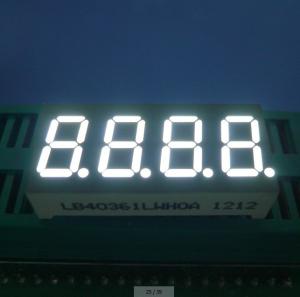 China RoHS Four Digit 7 Segment  Common Cathode Led Display White 0.36 Inch on sale