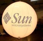 Buy cheap Customized design advertising inflatable balloon with light inside from wholesalers