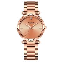 Buy cheap KINYUED high quality metal women stainless steel band quartz movement waterproof product