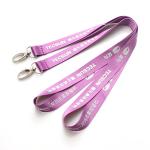 OEM Nylon Company Branded Lanyards Strap Silkscreen Printing
