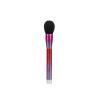 Buy cheap Metallic Red Gradient Makeup Powder Brush Black BASF Synthetic Vegan Fibre from wholesalers