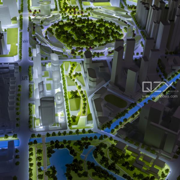 Buy cheap HUAYI Miniature Architectural Models 1/2000 Urban Design Model Bao'An Chuangye Road from wholesalers