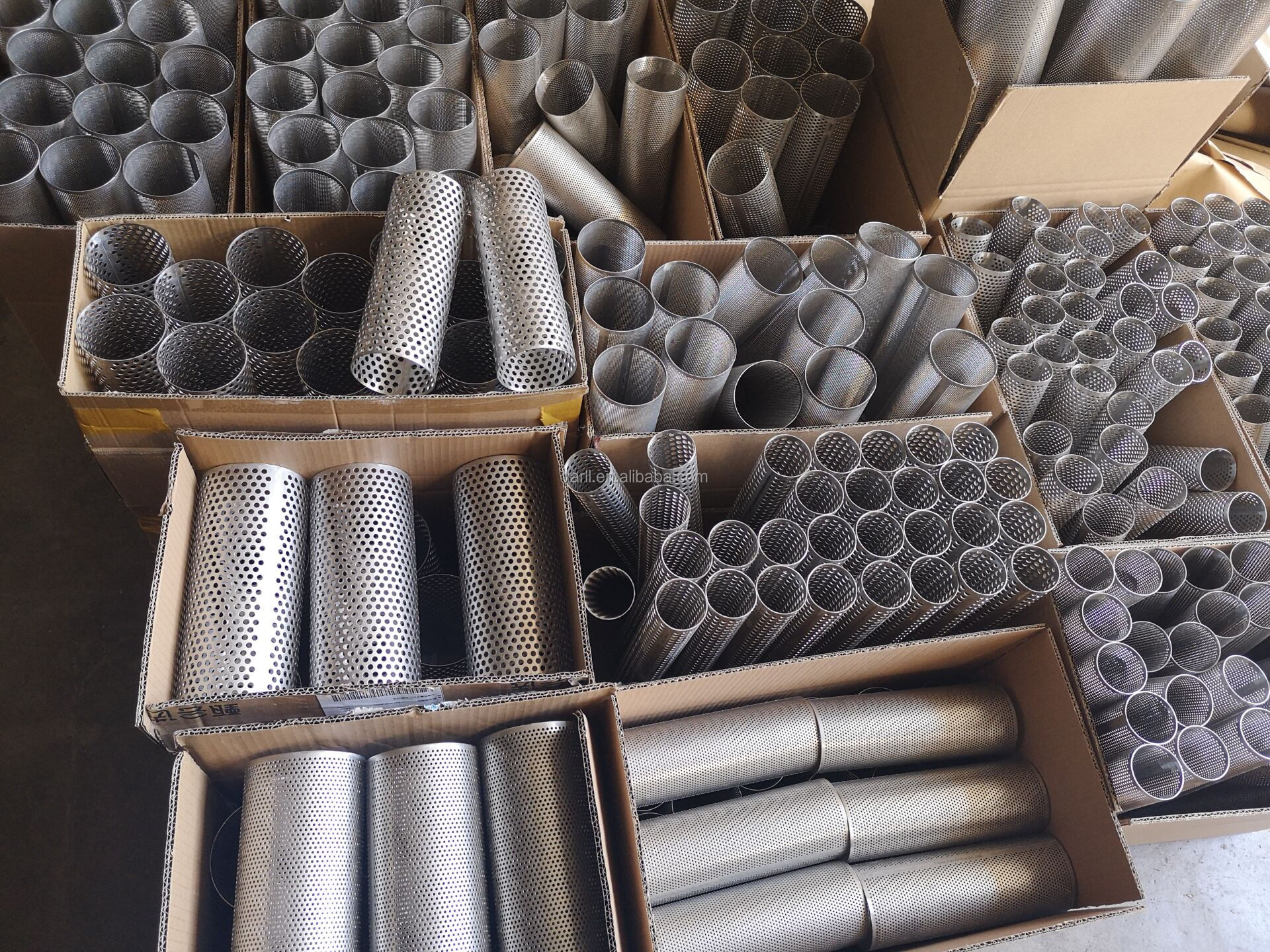 316 Stainless Steel Perforated Filter Tube 1.2m Length 1.5mm Thickness