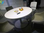 White Round Or Square Meeting Table Coffee Table And Negociation Desk