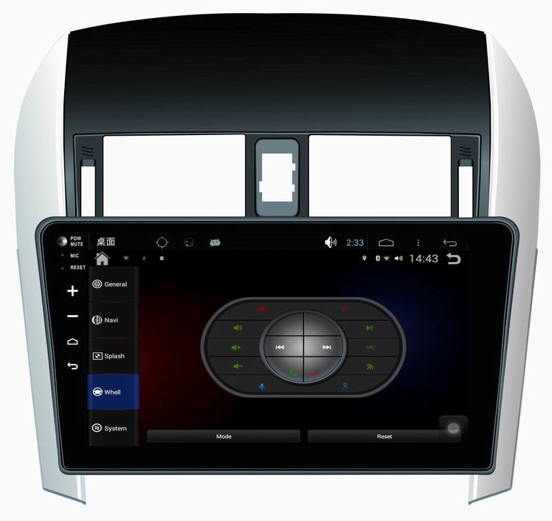 Ouchuangbo auto dvd multi media android 4.4 for Toyota Corolla 2007-2011 with gps bluetooth steering wheel control