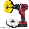 Buy cheap 2pcs 12.7cm Soft Bristle Drill Brush Set For Carpet Golden Type from wholesalers