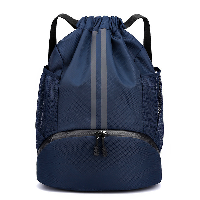 BUNDLE POCKET DRAWSTRING BACKPACK PORTABLE BASKETBALL BAG DRY WET SEPARATION SWIMMING BAG OUTDOOR SPORTS MULTI-FUNCTIONA