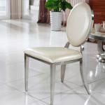 Round Back Velvet SS Dining Chairs 20x22x36inch For Banquet