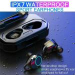 Bluetooth 5.0 X6 Waterproof 3D Stereo Sound True Wireless Earphones with 3000mAH