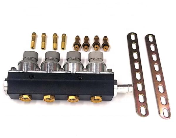 Buy cheap 2 Ohm 4 Cylinder Liquefied Gas Injector Autogas LPG CNG Fuel Rail Injector from wholesalers