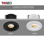 Black Aluminium 43Mm Mini Downlight 6000k LED Cabinet Light