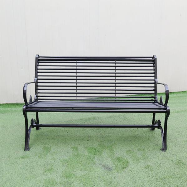 Buy cheap Cast Iron Leg L1500mm H820mm Steel Park Benches from wholesalers