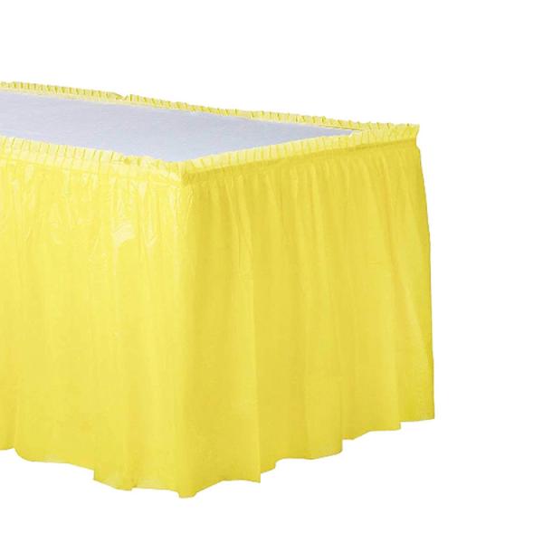 Buy cheap Solid Color Party Table Skirt , Water Repellent Plastic Table Skirts from wholesalers
