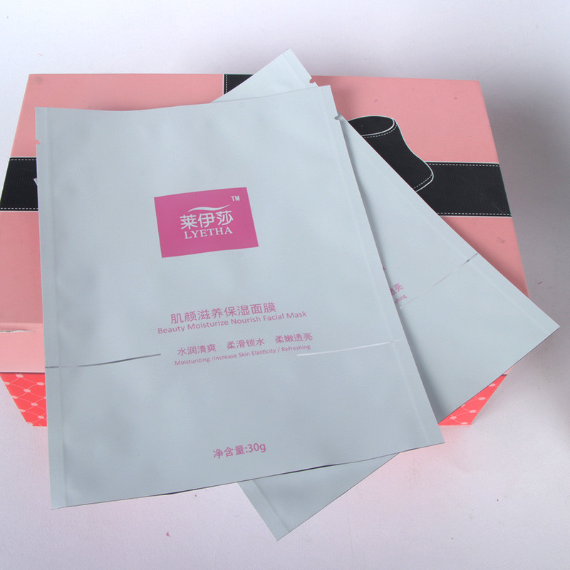 Custom Printing Recyclable Makeup Tools Facial Sheet Beauty Face Pouch Mask Plastic Packing Bag