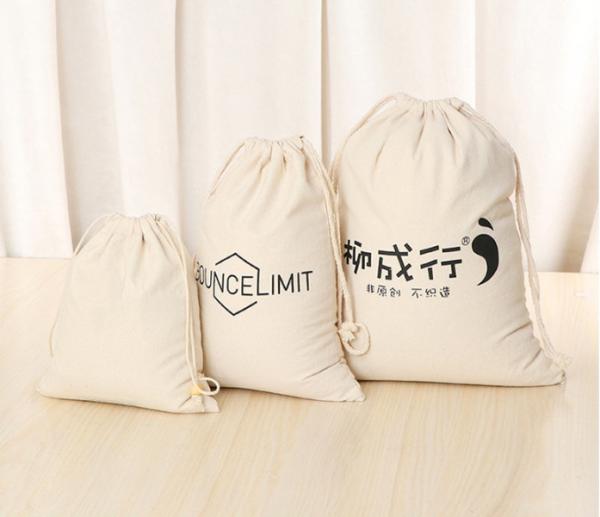 Customize Cotton Dust Bag Small Linen Drawstring Bag Canvas For Shoes Gift