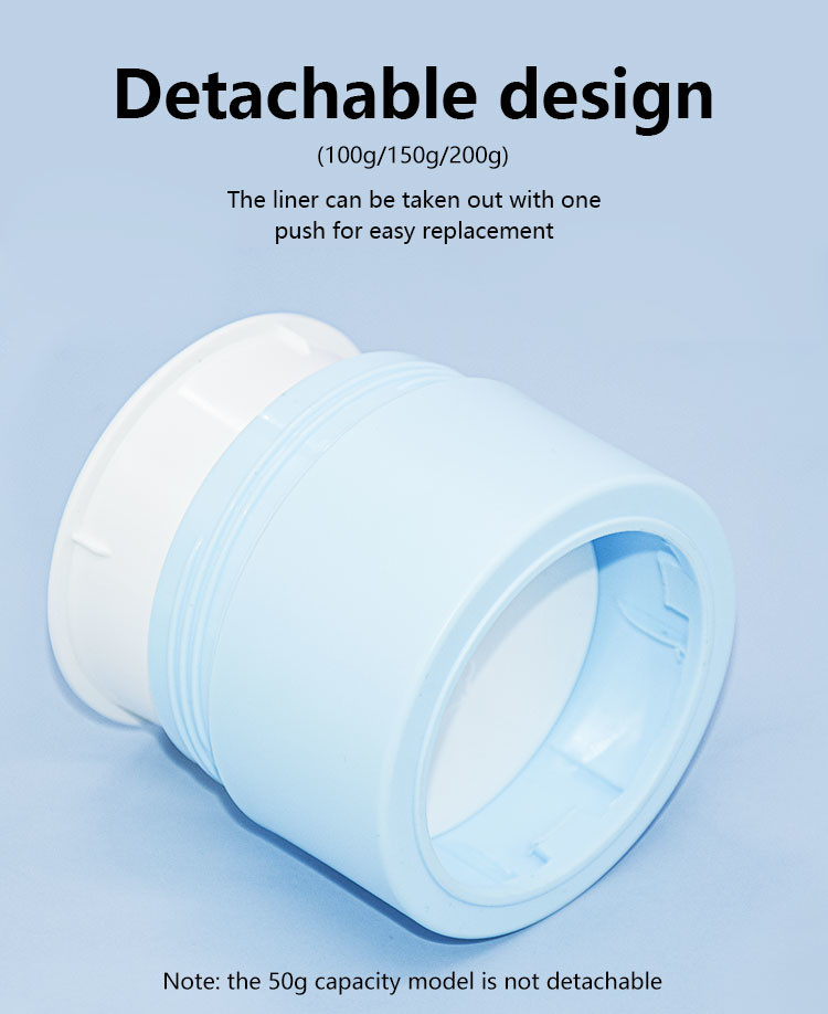 50g/100g/150g/200g Customized Color and Customized Logo Double Layer Skin care packaging Cream Jar UKC52