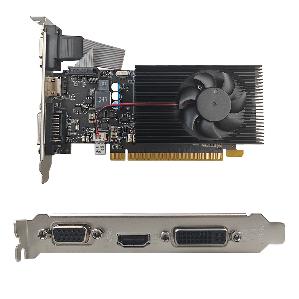 PCWINMAX GeForce GT 740 Low Profile Graphics Card for Computer PC 2GB GDDR3 128Bit 28nm GK107 192SP HD VGA DVI Port