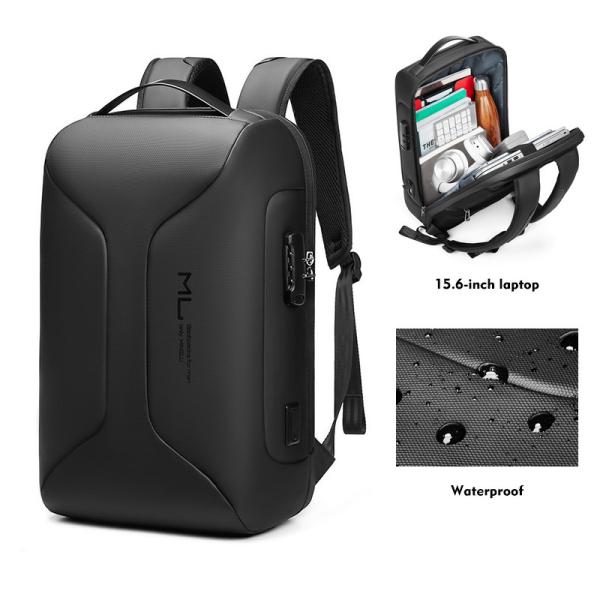 Buy cheap MingLu High quality new bag usb charging anti theft men waterproof bagpack backpack bag laptop backpack for men from wholesalers
