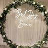 Buy cheap Love Wedding 120 LEDs Square Neon Lighted Sign 75cm Pink from wholesalers