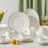 Buy cheap Gold line White Bone china embossed tableware Wedding Ceramic charger plate Dinner plate dish bowl mug coffee cup freely from wholesalers
