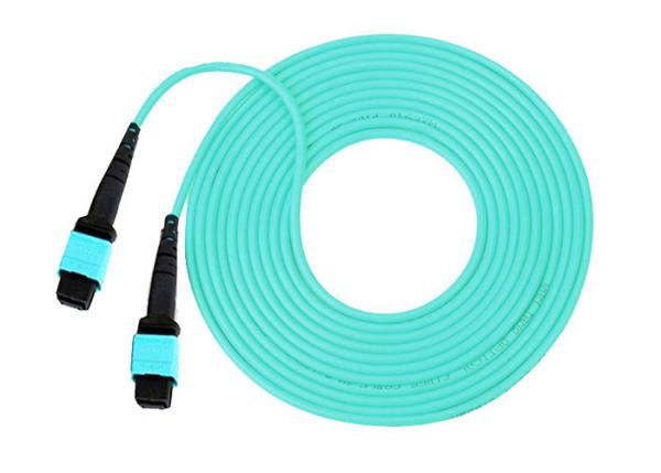 Buy cheap 24F Fiber Optic Jumper Aqua Color , Multimode Fiber Patch Cord 3mm Diameter from wholesalers