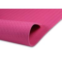 Buy cheap TPE Yoga And Pilates Mat , Rose Red One Layer Women'S Yoga Mat Non Toxic product