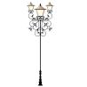 Buy cheap Decoration Powder Coat Black Cast Iron Outdoor Lamp Posts For Garden Lawn from wholesalers