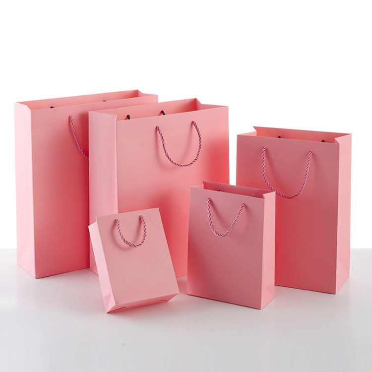 Multiple Color Reusable Cloth Shopping Bags , 157g-250g Kraft Paper Gift Bags