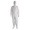 Buy cheap Non - Toxic White Hood Disposable Coveralls For Men from wholesalers