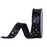 Buy cheap FAMOUS Black Gilding Custom Silk Ribbon Printed For Logo Gifts Tapes Webbing Wholesale from wholesalers