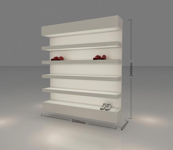 Buy cheap Appealing Wall Mounted Retail Shoe Display Fixtures / Merchandise Display Shelves from wholesalers