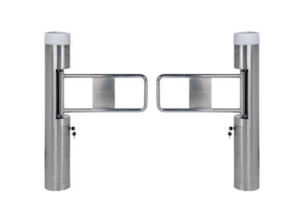 Waist High Pedestrian Swing Gate Stainless Steel Access Control System Brushless