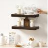 Buy cheap Floating Wall Mounted Wooden Shelves Ledges For Bedroom Living Room Bathroom Kitchen from wholesalers