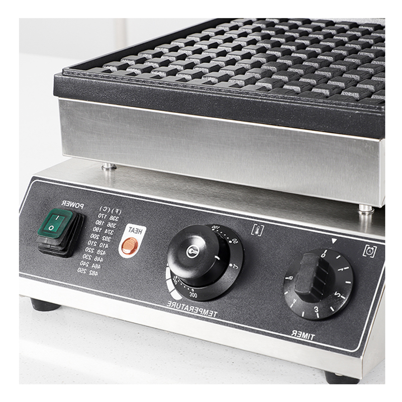 Food Beverage Shops Commercial Electric Square Waffle Maker with Single/Double Slices
