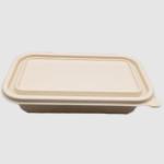 Heat Resistance Eco Friendly To Go Containers Disposable Rectangle Food