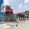 Buy cheap HZS35-75 Concrete Mixing Plant With Screw Conveyor / Cement Silos / Lifting Hopper from wholesalers