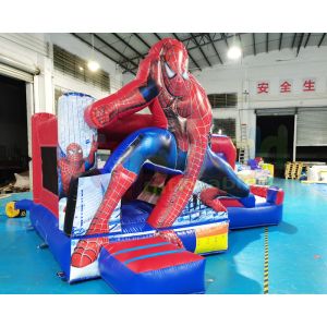 Buy cheap 1000D Superhero Bounce House Combo Inflatable Jumping Castle from wholesalers