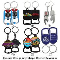 Buy cheap 3D Letter Brand Metal Bottle Opener Keychain Custom Hard Enamel product