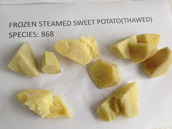Buy cheap IQF Frozen Steamed Sweet Potato, variety of '868', pink skin white flesh from wholesalers