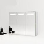 Anti Fog LED Light Up Bathroom Mirror Cabinet IP44 / Led Bathroom Cabinet